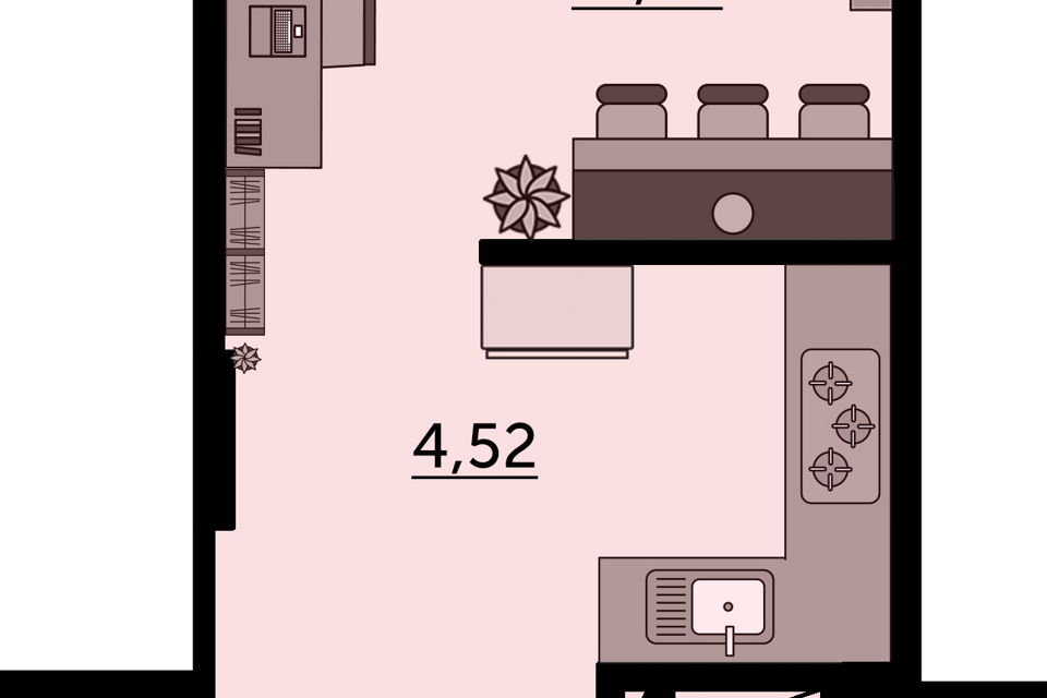 Продаётся студия, 29.7 м²