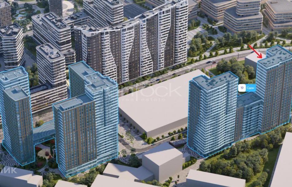 Продаётся 1-комнатная квартира, 39.8 м²