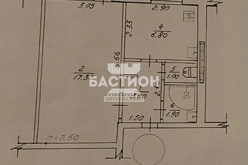 Продаётся 1-комнатная квартира, 30 м²