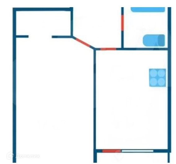 Продаётся 1-комнатная квартира, 31.2 м²
