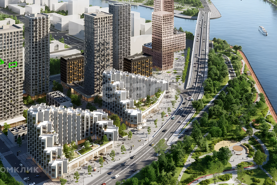 Продаётся 1-комнатная квартира, 46.8 м²