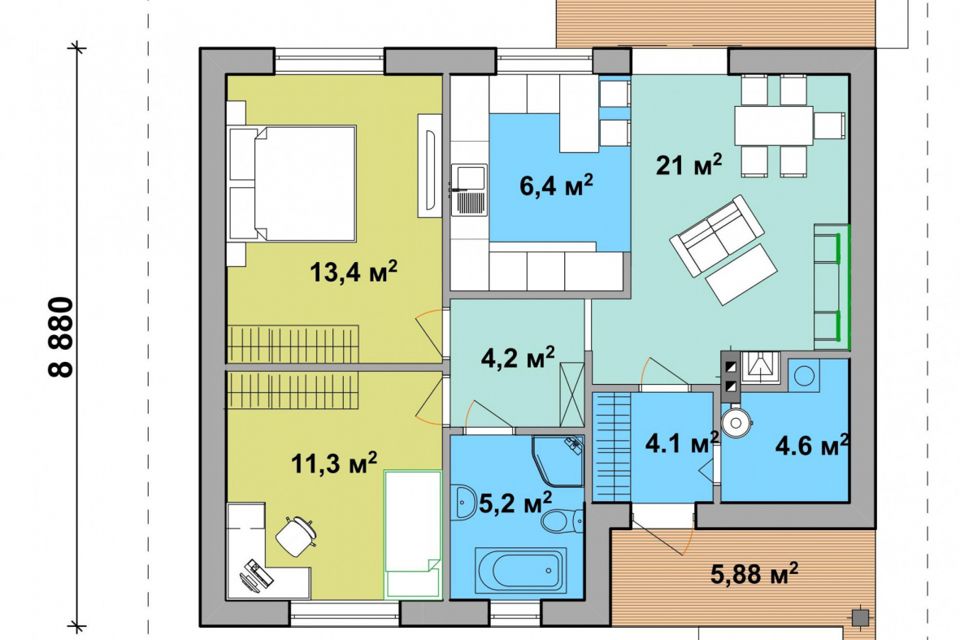 Купить дом в Батуми, Грузия - цена 9 605 244 рублей, 96 м², 1 этаж - Prian.ru