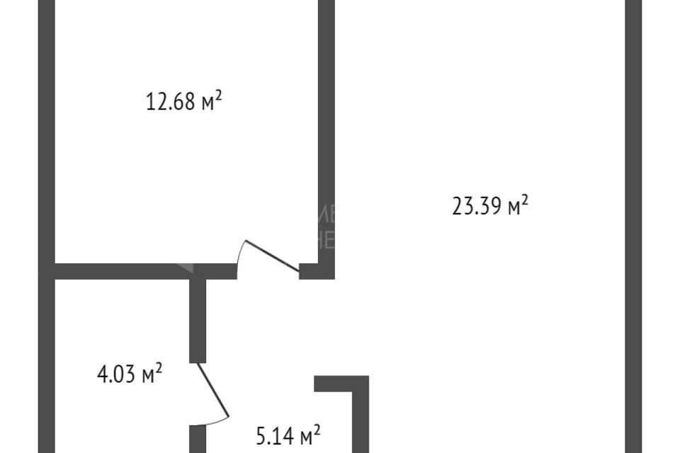 Продаётся 1-комнатная квартира, 45.5 м²