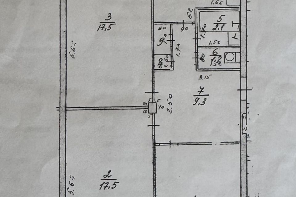 Продаётся 3-комнатная квартира, 70 м²