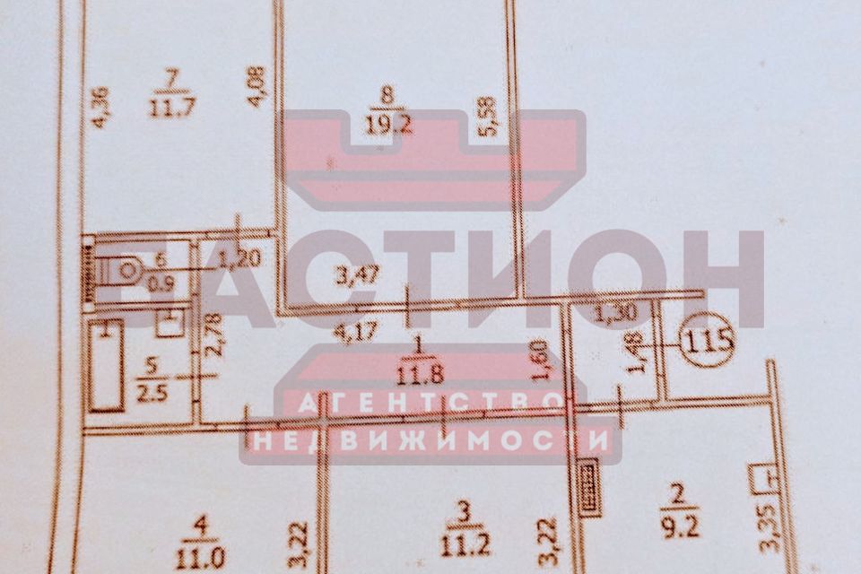 Продаётся 4-комнатная квартира, 80 м²