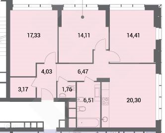 Продаётся 3-комнатная квартира, 88 м²