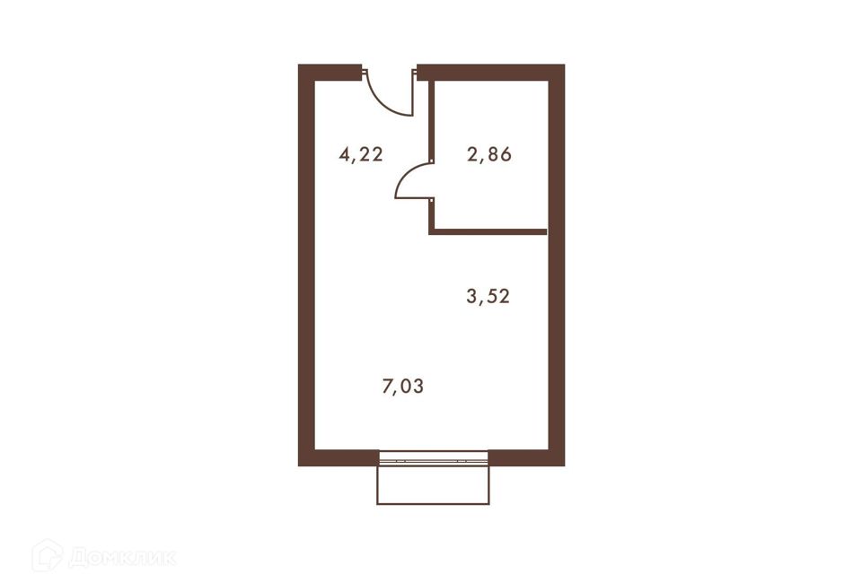 Продаётся студия, 17.63 м²