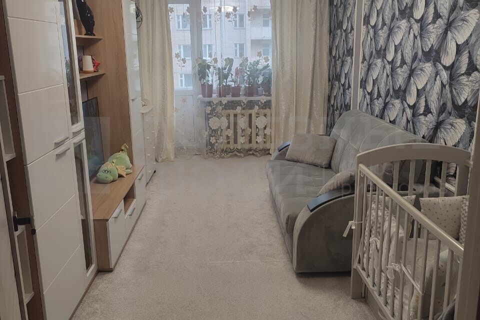 Продаётся 1-комнатная квартира, 46.3 м²