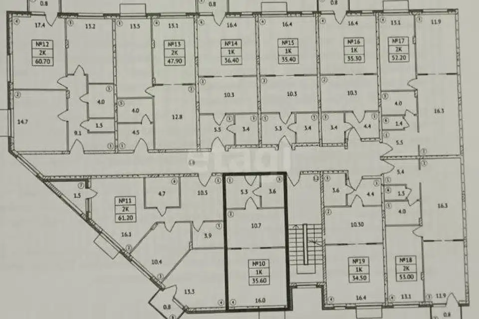 Продаётся 1-комнатная квартира, 35.6 м²
