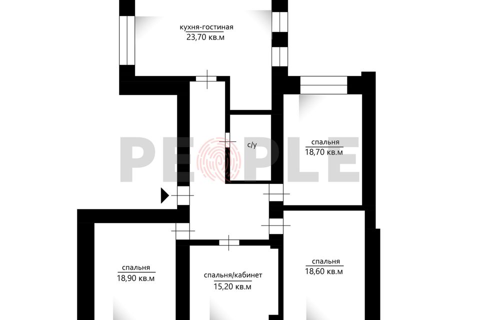 Продаётся 5-комнатная квартира, 117.5 м²