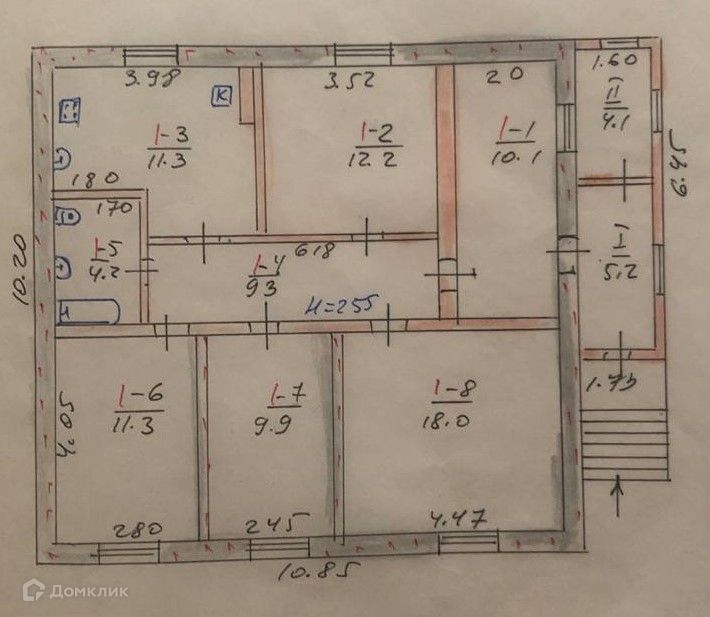 Продаётся 2-этажный дом, 96.2 м²