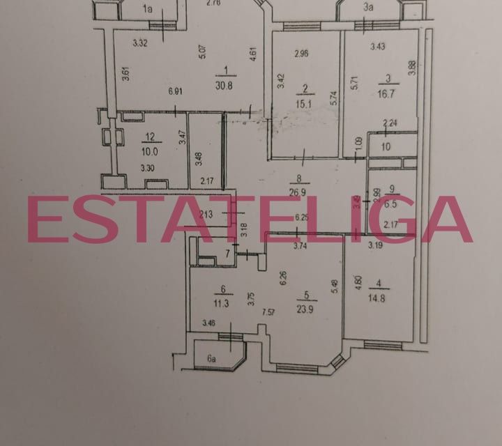 Продаётся 5-комнатная квартира, 170.2 м²