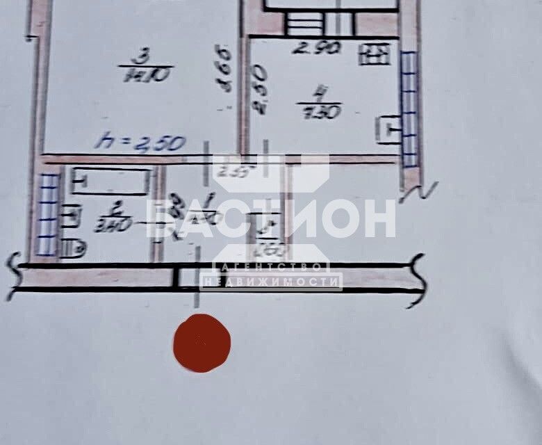 Продаётся 1-комнатная квартира, 32 м²