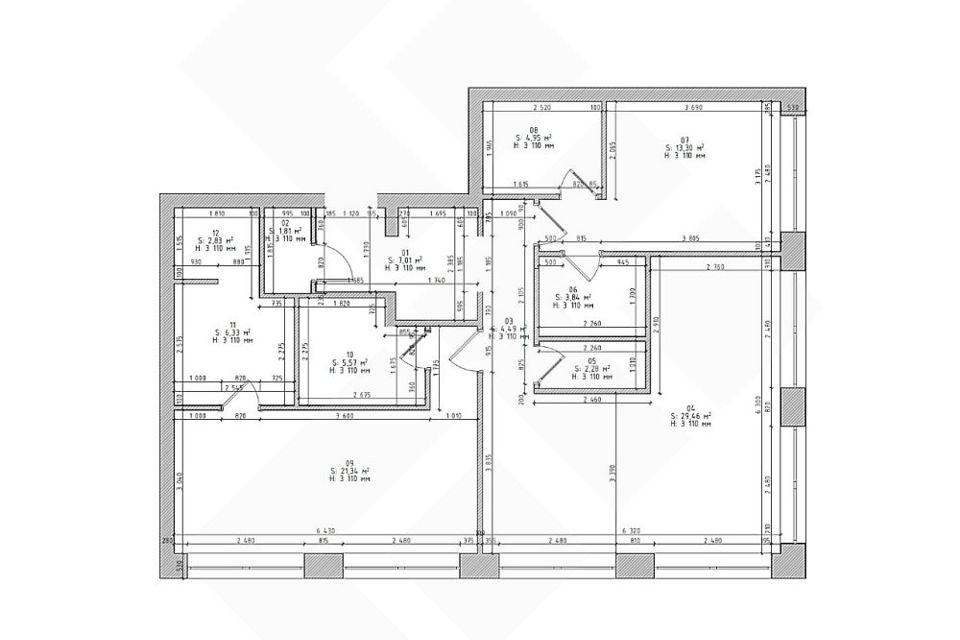 Сдаётся 2-комнатная квартира, 113.1 м²