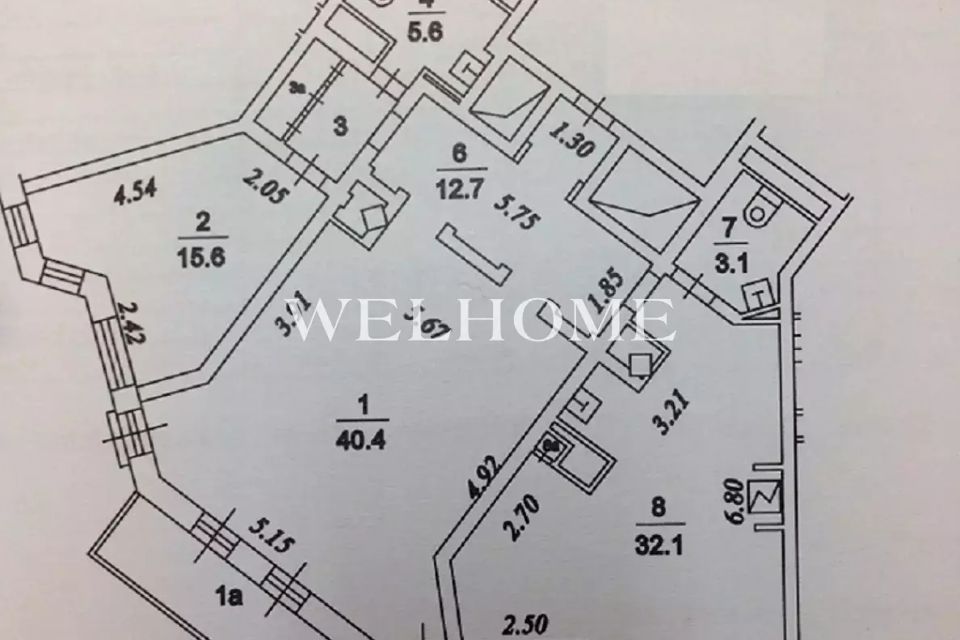 Продаётся 2-комнатная квартира, 123 м²