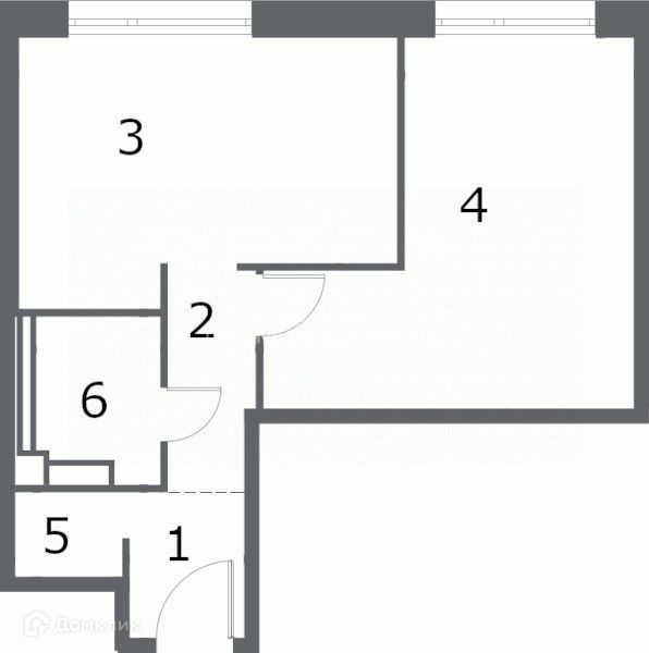 Продаётся 1-комнатная квартира, 44.7 м²