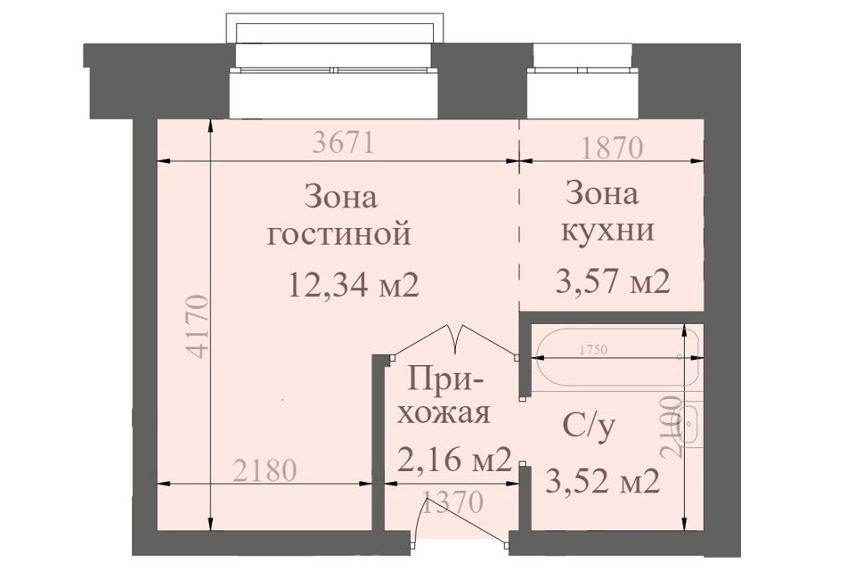 Продаётся студия, 22.08 м²