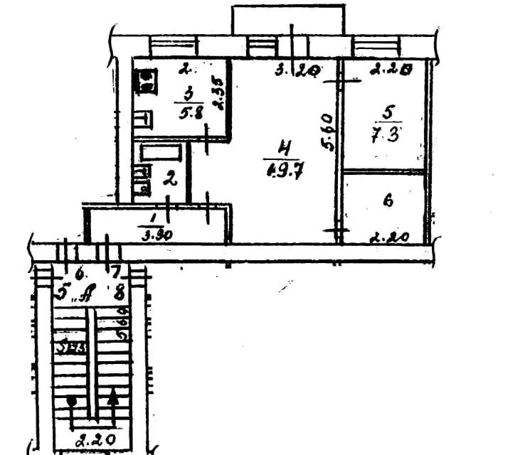 Продаётся 2-комнатная квартира, 45.1 м²