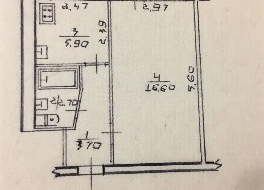 Продаётся 1-комнатная квартира, 31 м²