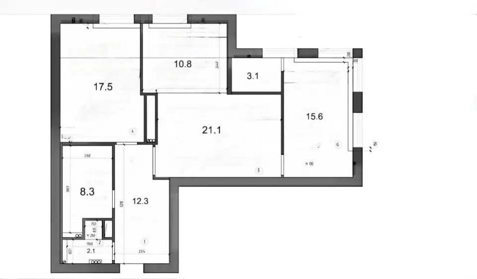 Продаётся 2-комнатная квартира, 91 м²