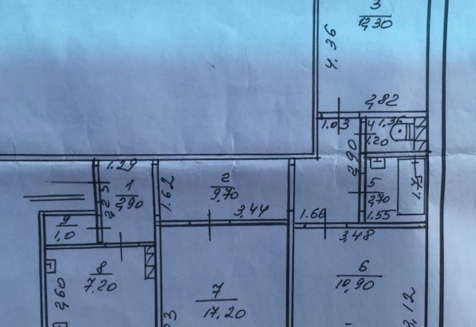 Продаётся 3-комнатная квартира, 70 м²