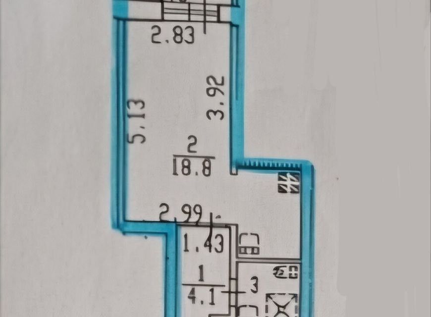 Продаётся студия, 25.9 м²