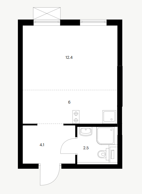 Продаётся студия, 23.2 м²
