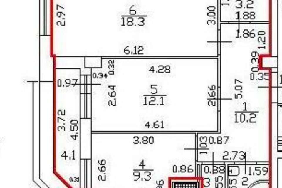 Продаётся 2-комнатная квартира, 57 м²