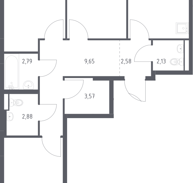 Продаётся 3-комнатная квартира, 76 м²