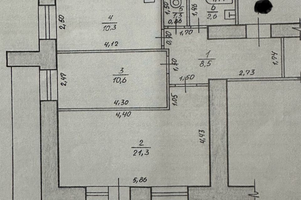 Продаётся 2-комнатная квартира, 54.6 м²