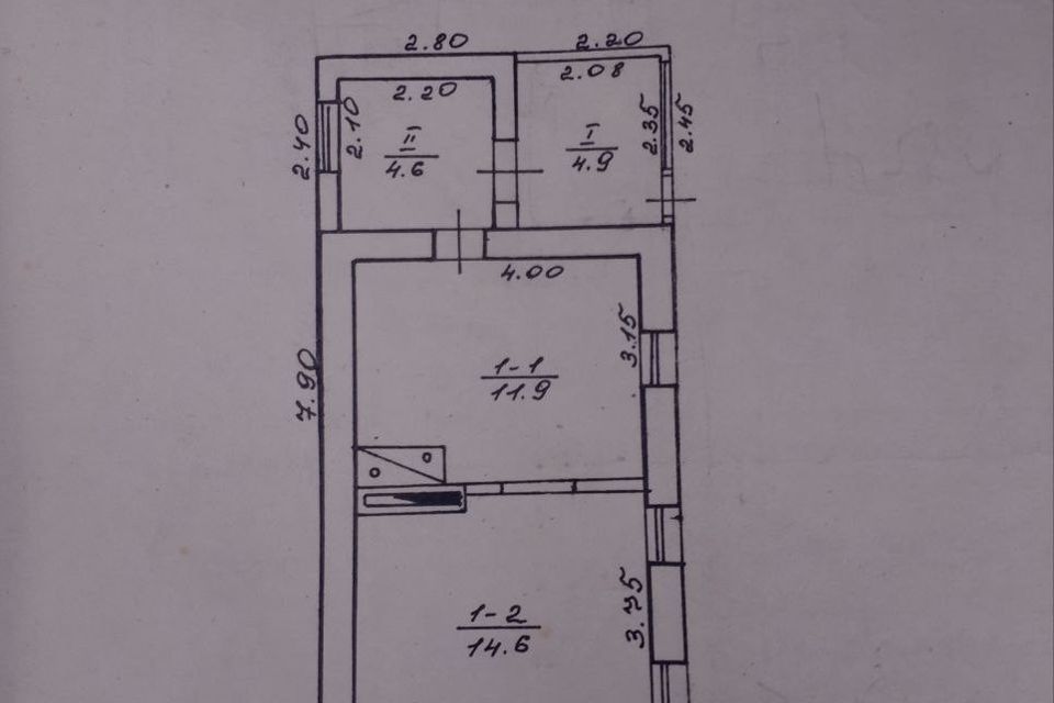 Продаётся 1-этажный дом, 58 м²