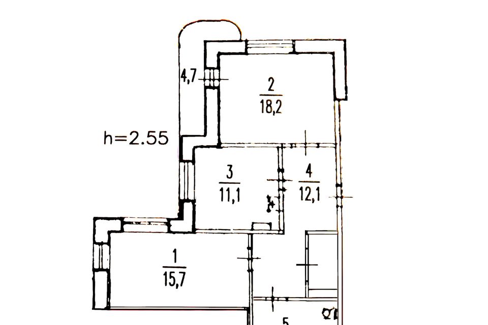Продаётся 2-комнатная квартира, 65 м²