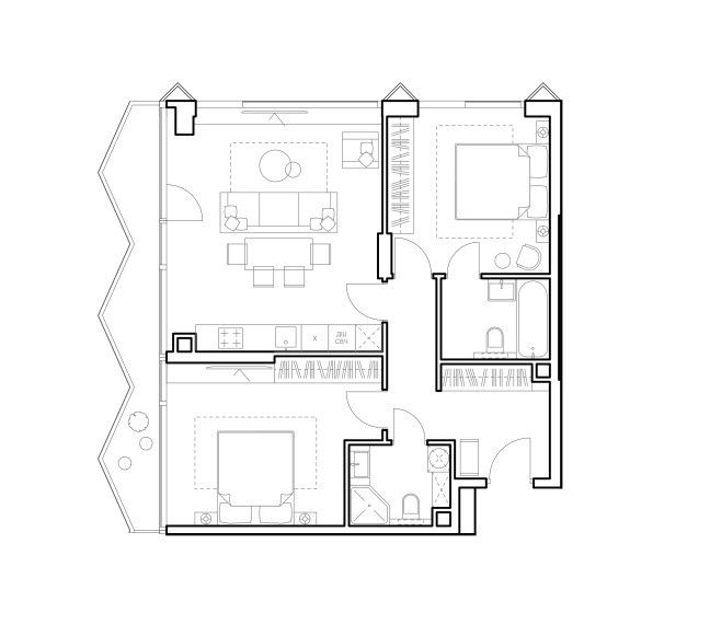 Продаётся 2-комнатная квартира, 82.1 м²