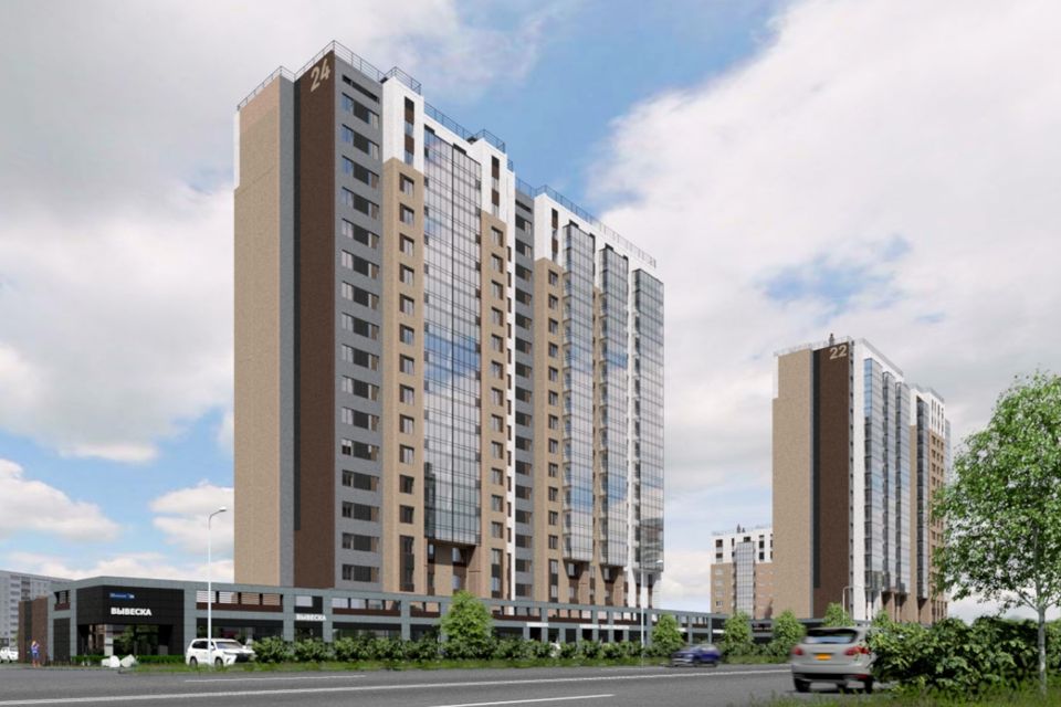 Продаётся 2-комнатная квартира, 54.31 м²