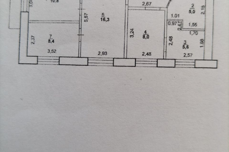 Продаётся 4-комнатная квартира, 60.5 м²