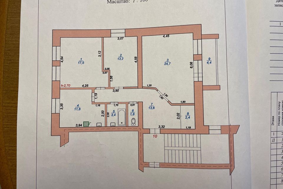 Продаётся 3-комнатная квартира, 88.2 м²