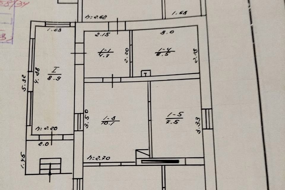 Продаётся 1-этажный дом, 75 м²