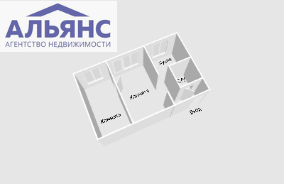 Продаётся 2-комнатная квартира, 44 м²
