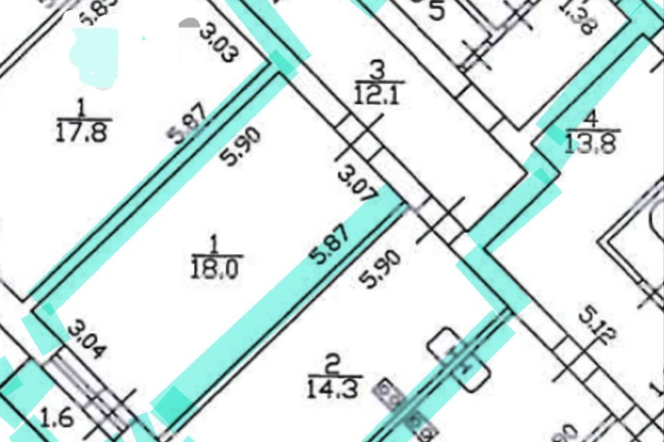Продаётся 1-комнатная квартира, 48.8 м²