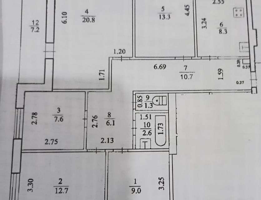 Продаётся 4-комнатная квартира, 93 м²
