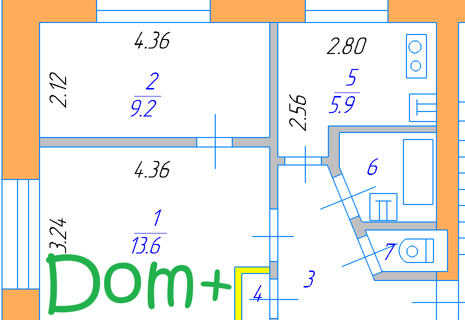 Продаётся 2-комнатная квартира, 40 м²