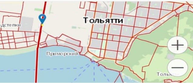 Карта подстепок в тольятти