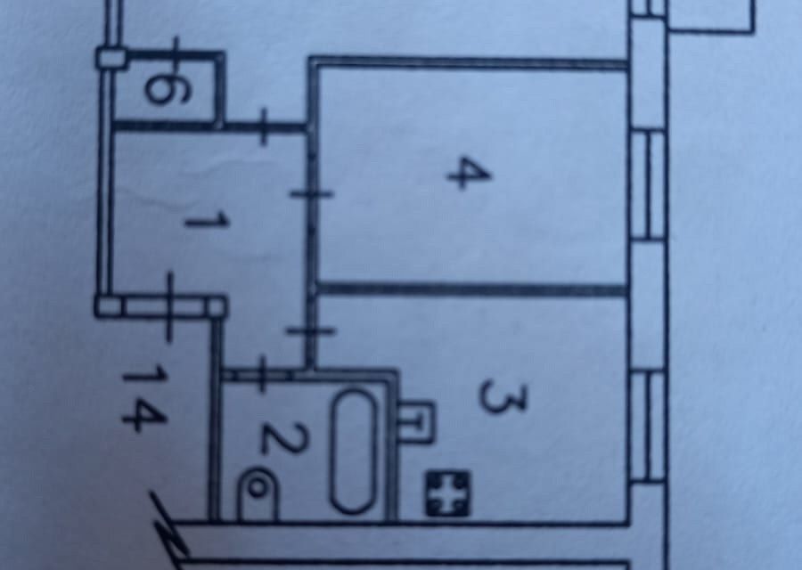 Продаётся 2-комнатная квартира, 41.3 м²