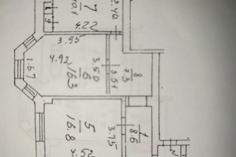 Продаётся 3-комнатная квартира, 72.9 м²