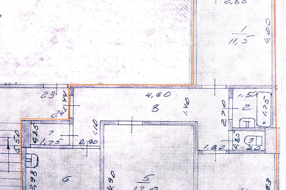 Продаётся 3-комнатная квартира, 63.3 м²