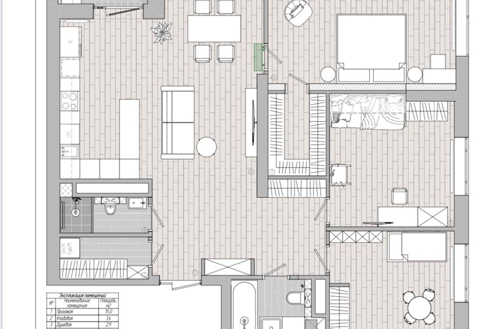 Продаётся 3-комнатная квартира, 106.9 м²