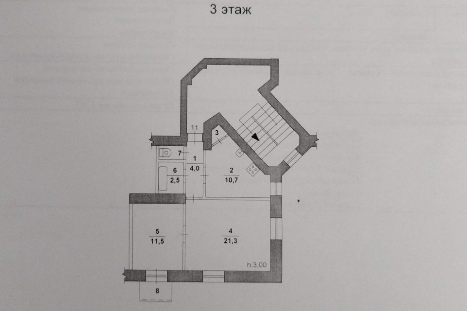 Продаётся 2-комнатная квартира, 51.8 м²