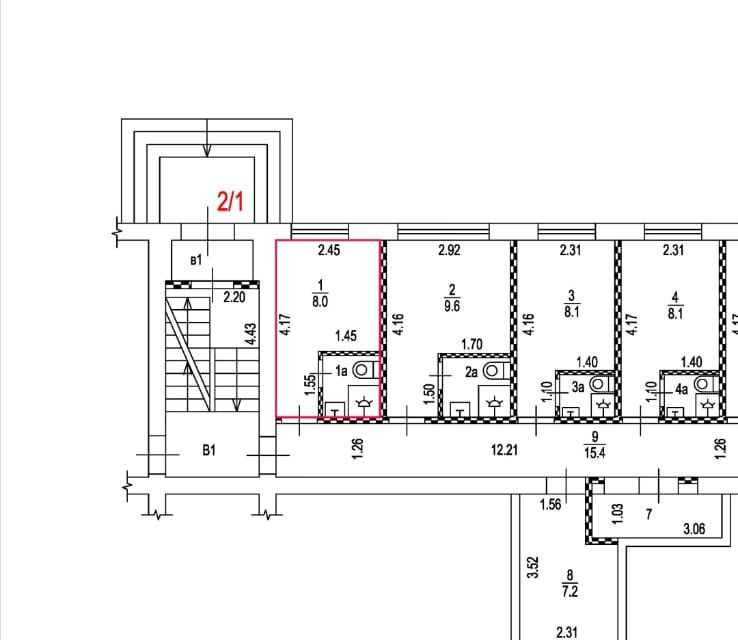 Продаётся комната в 1-комн. квартире, 9.7 м²