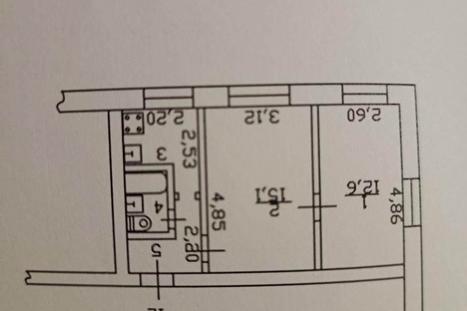 Продаётся 2-комнатная квартира, 37.9 м²