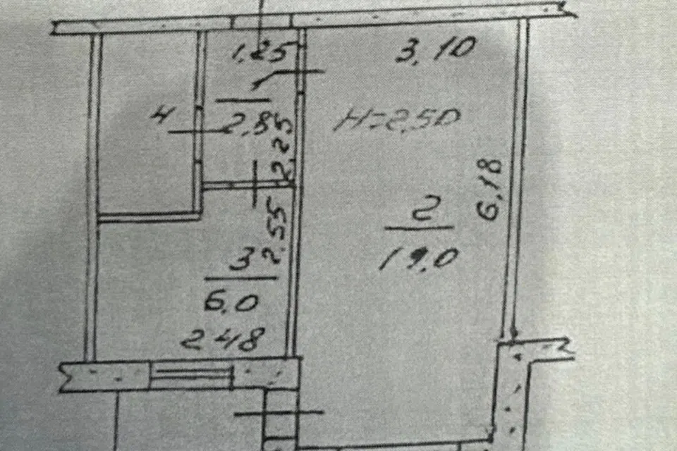 Продаётся 1-комнатная квартира, 32 м²